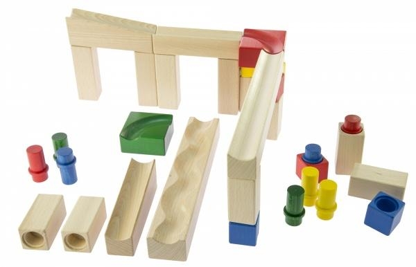 Конструктор дерев'яний NIC Кулькова дорога Розширений набір (NIC2182) - Pampik