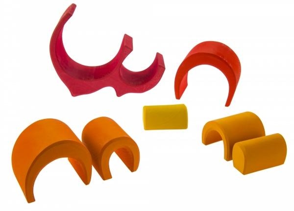 Конструктор дерев'яний NIC Будинок Габлі, червоний (NIC523020) - Pampik - 4