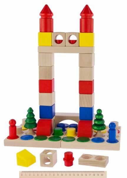 Конструктор деревянный NIC, 96 деталей (NIC2102) - Pampik - 3