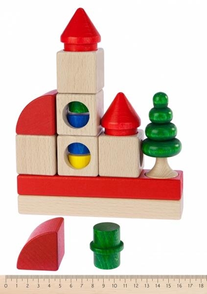 Конструктор деревянный NIC, 20 деталей (NIC2111) - Pampik - 3