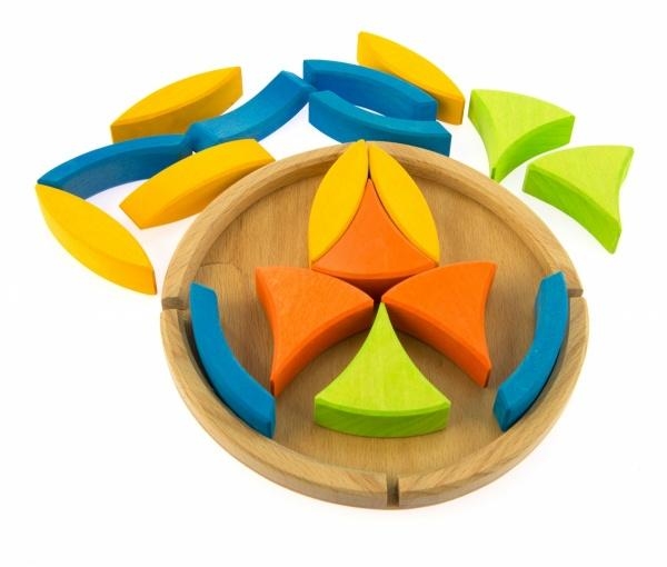 Конструктор дерев'яний NIC Квітка (NIC523062) - Pampik - 4