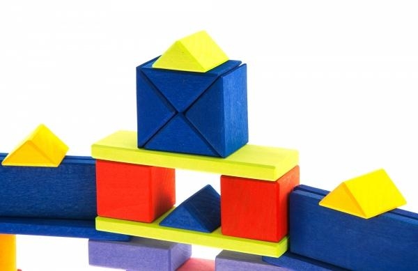 Маленький дерев'яний конструктор NIC Прованс, 27 деталей (NIC523306) - Pampik - 6