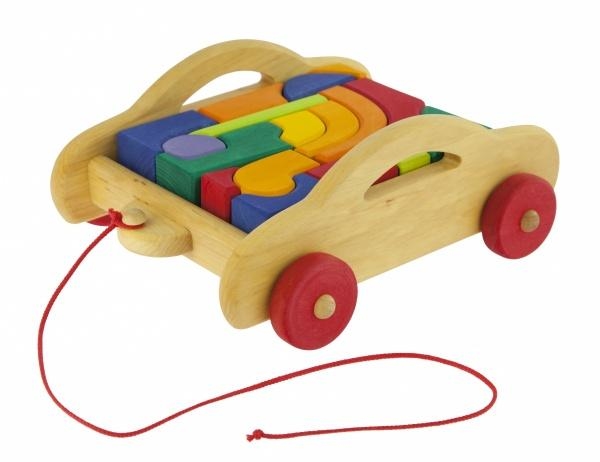 Конструктор дерев'яний NIC з візком, 17 деталей (NIC523315) - Pampik - 5