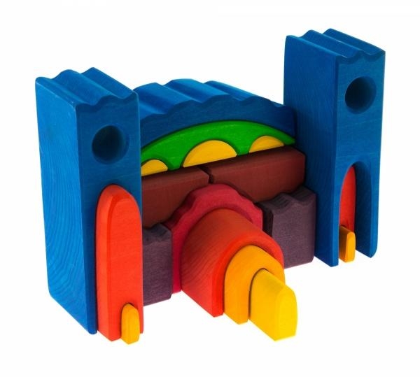 Конструктор деревянный NIC Все в замке, синий (NIC523268) - Pampik - 2