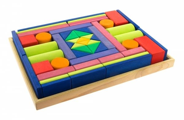 Великий дерев'яний конструктор NIC Прованс, 53 деталі (NIC523305) - Pampik - 2