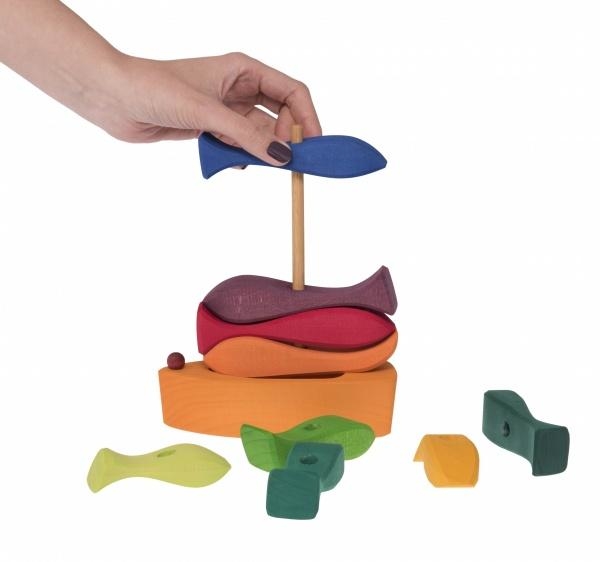 Конструктор дерев'яний NIC Рибки (NIC523200) - Pampik - 2