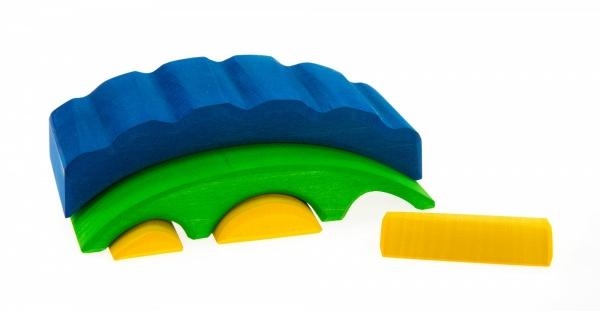 Конструктор деревянный NIC Все в замке, синий (NIC523268) - Pampik - 5