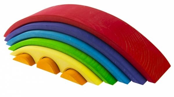 Конструктор дерев'яний NIC Міст, різнокольоровий (NIC523332) - Pampik - 2