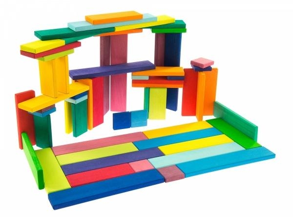 Конструктор дерев'яний NIC Будівельні пластини, 64 деталі (NIC523302) - Pampik - 5