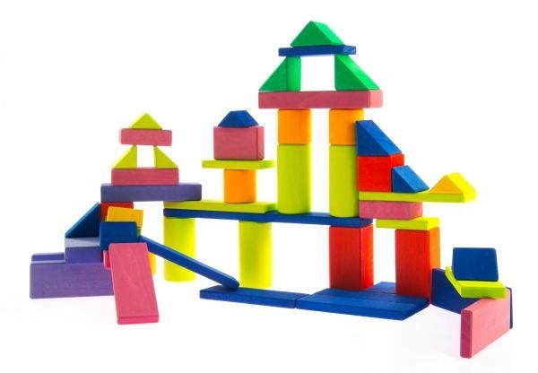 Великий дерев'яний конструктор NIC Прованс, 53 деталі (NIC523305) - Pampik - 4