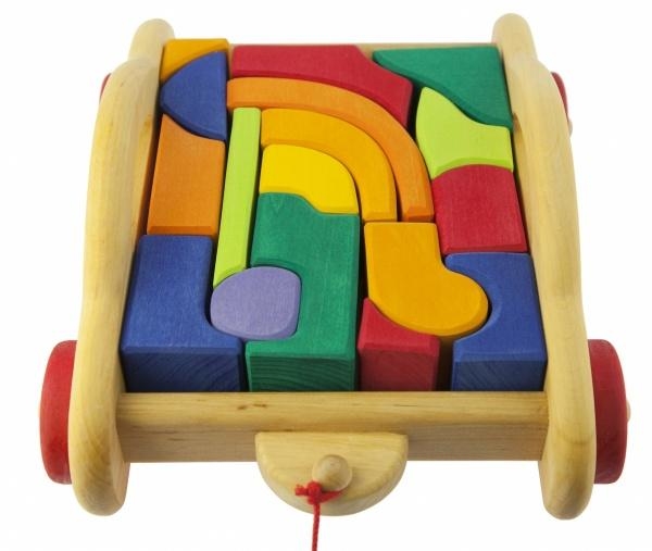 Конструктор дерев'яний NIC з візком, 17 деталей (NIC523315) - Pampik - 2