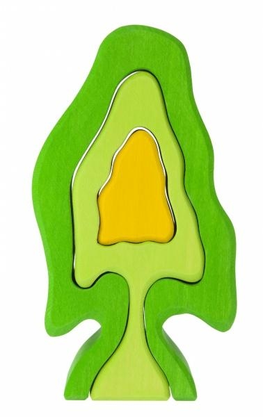 Конструктор дерев'яний NIC Зелене дерево (NIC523080) - Pampik - 2