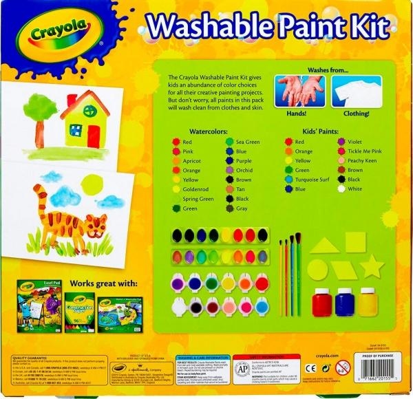 Набір для творчості Crayola з фарбами і пензликами (54-0155) - Pampik - 2