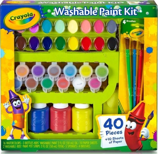 Набір для творчості Crayola з фарбами і пензликами (54-0155) - Pampik - 4