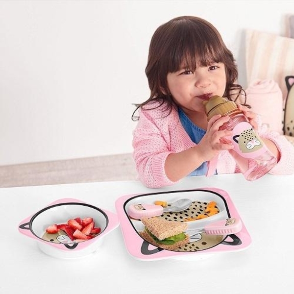 Набір тарілок Skip Hop Леопард, 2 шт. (252224) - Pampik - 2