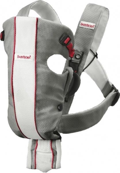Рюкзак-кенгуру BabyBjorn Baby Carrier Original, серый с белым (29010) - Pampik