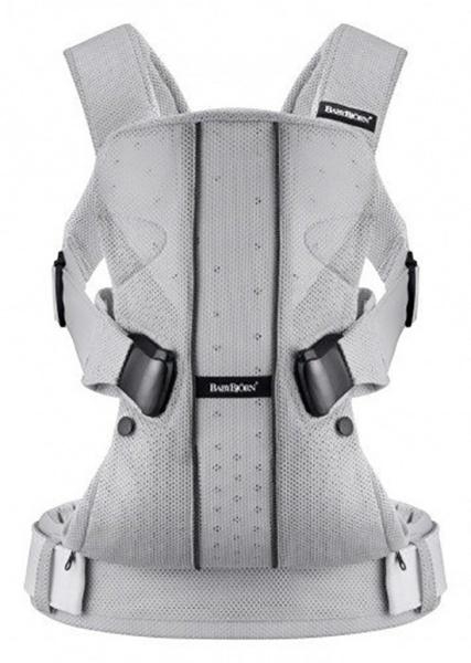 Рюкзак-кенгуру BabyBjorn Baby Carrier One Air Silver Mesh, світло-сірий (93004) - Pampik
