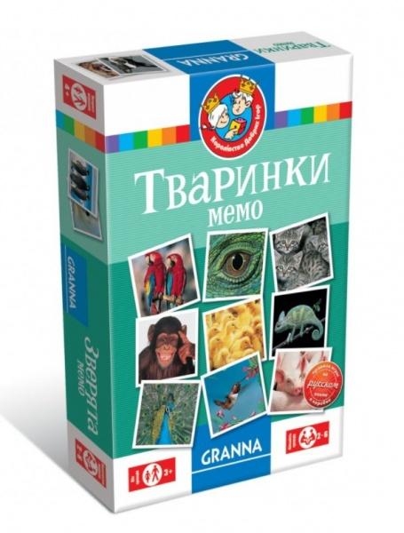 

Настольная игра Granna Мемо Животные, укр. язык (82319