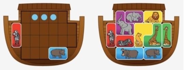 Дорожная магнитная игра Smart Games Ноев ковчег, укр. язык (SGT 240 UKR) - Pampik - 3