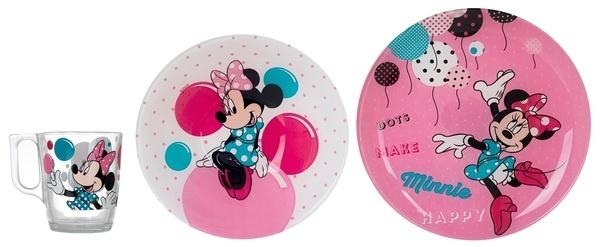 Набір посуду Luminarc Disney Party Minnie, 3 шт. (N5279) - Pampik
