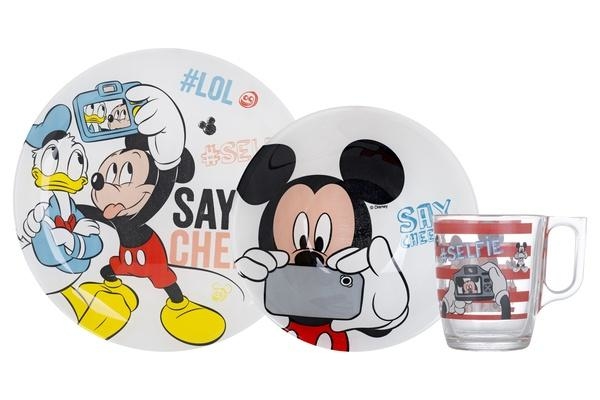 Набір посуду Luminarc Disney Party Mickey, 3 шт. (N5278) - Pampik
