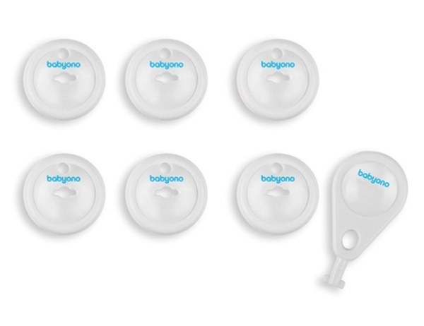 Заглушки для розеток BabyOno білі, 6 шт. (950) - Pampik - 3