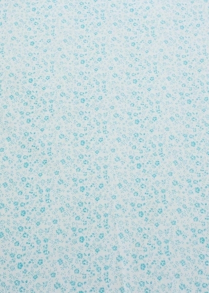 Простирадло на резинці Coo Coo Бірюзові квіти, еко-котон, 90х60 см - Pampik - 4
