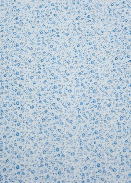 Простирадло на резинці Coo Coo Сині квіточки, екокотон, 120х60 см, синій (Соо57) - Pampik - 5