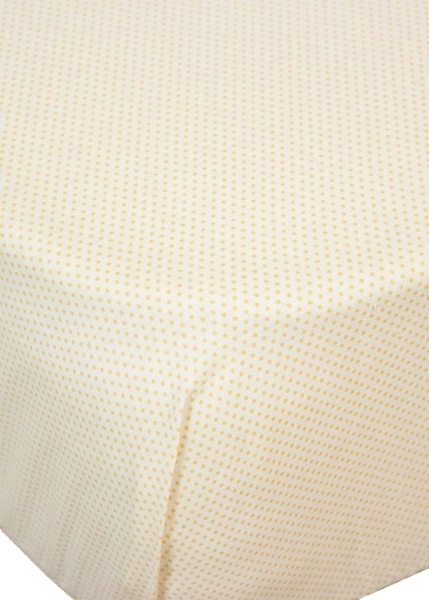 Простирадло на резинці Coo Coo Жовті кола, еко-котон, 90х60 см - Pampik - 4