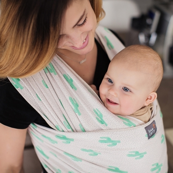 Слінг-шарф Love & Carry Кактуси, бежевий (LC414) - Pampik - 4