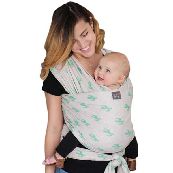 Слінг-шарф Love & Carry Кактуси, бежевий (LC414) - Pampik