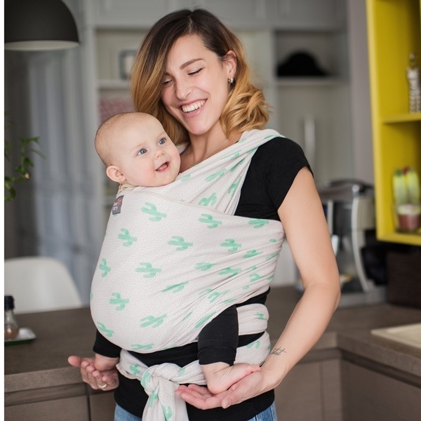 Слінг-шарф Love & Carry Кактуси, бежевий (LC414) - Pampik - 2