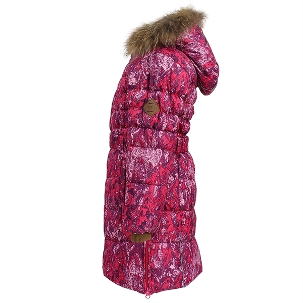Пальто-пуховик Huppa Yasmine, р.116, рожевий з фіолетовим (12020055-73263-116) - Pampik - 3