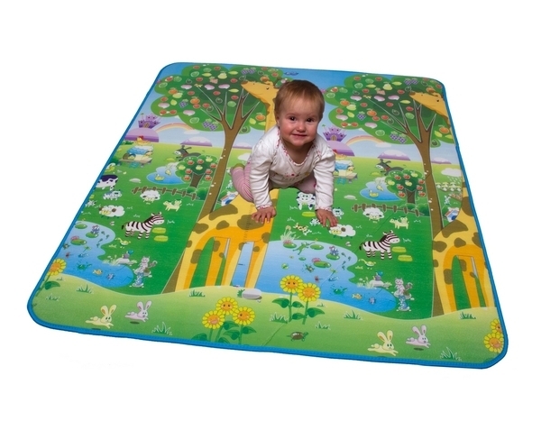 Дитячий двосторонній килимок Limpopo Великий жираф і Сонячний день, 150х180 см (LP009-150) - Pampik - 4