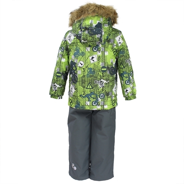 Термокомплект Huppa Dante 1, р.122, зелений із сірим (41930130-72247-122) - Pampik - 3