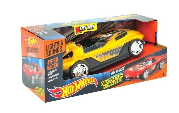 Машинка Hot Wheels Yur So Fast Супергонщик, зі світлом і звуком, 25 см (90531) - Pampik - 3