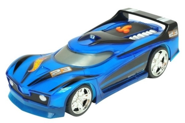 

Машинка Hot Wheels Spin King Супер гонщик, со светом и звуком, 25 см (90532, Синий