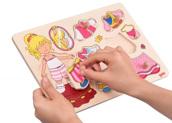 Пазл-вкладиш Goki Одягни принцесу (57814G) - Pampik - 3