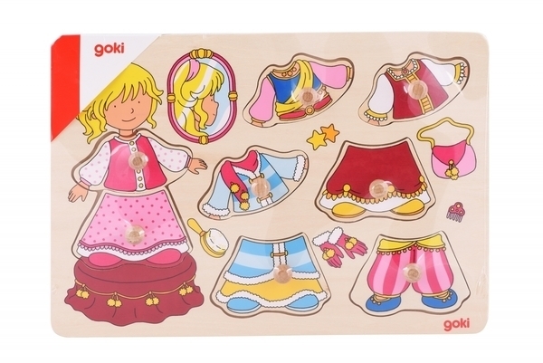 Пазл-вкладиш Goki Одягни принцесу (57814G) - Pampik - 4
