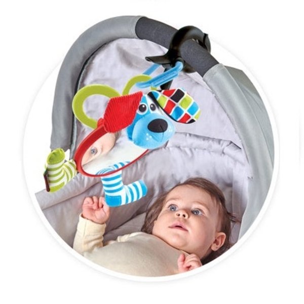 Іграшка на коляску Yookidoo Моє перше дзеркальце Собачка (25305) - Pampik - 3