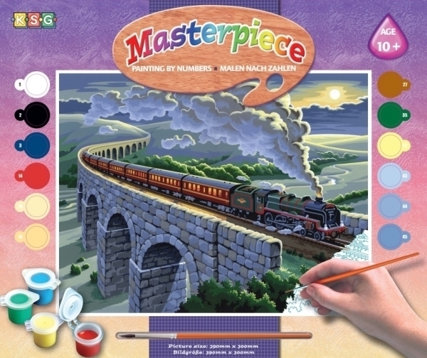 Набір для творчості Sequin Art Малюнок за номерами Senior Нічний потяг (SA0428) - Pampik