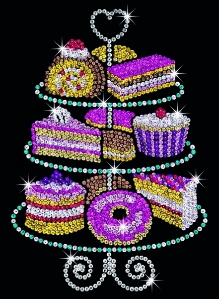 Набір для творчості Sequin Art Blue Підставка з тістечками (SA1423) - Pampik - 2