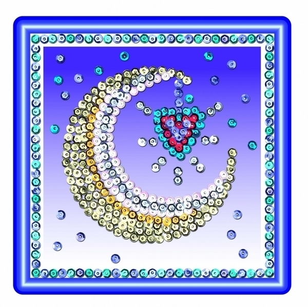 Набір для творчості Sequin Art Seasons Сонце, Місяць і Зірки (SA1511) - Pampik - 4