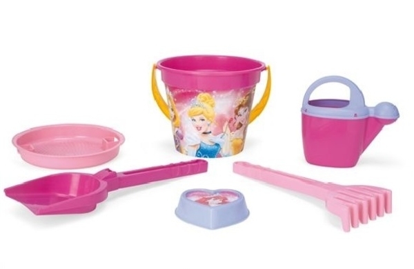 Набір для піску Wader Disney Принцеси 6 ел., рожевий з малиновим (77537) - Pampik