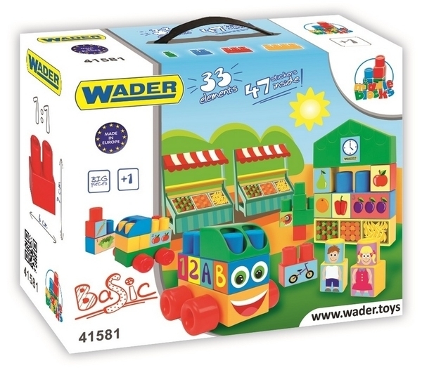 

Конструктор Wader Middle Blocks, 33 элемента (41581