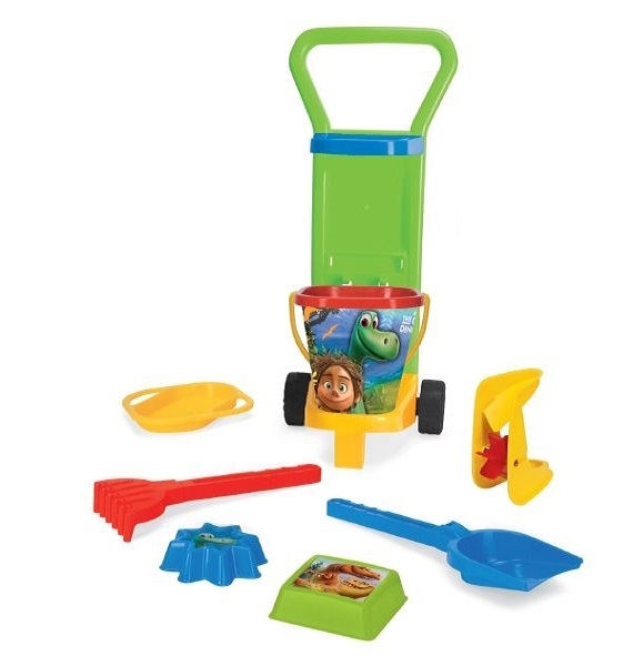 Набір для піску Wader Disney Добрий динозавр, з ​​візком, зелений з синім (78170) - Pampik