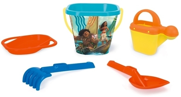 Набор для песка Wader Disney Ваяна, 5 элементов, синий с красным (78441) - Pampik