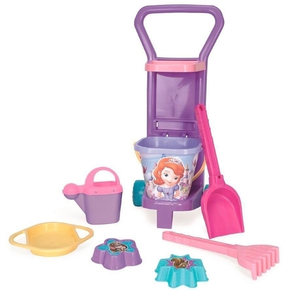 Набір для піску Wader Софія Прекрасна, з візком, фіолетовий з рожевим (77771) - Pampik