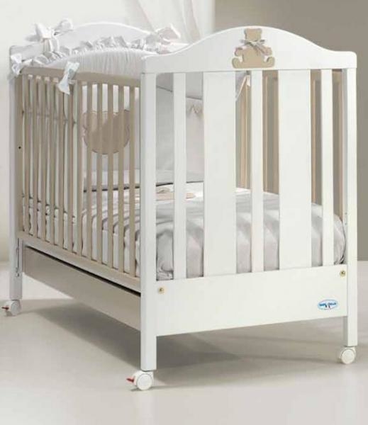 Дитяче ліжко Baby Italia Theo White-Grey, білий з сірим (THEO WHITE/GREY) - Pampik