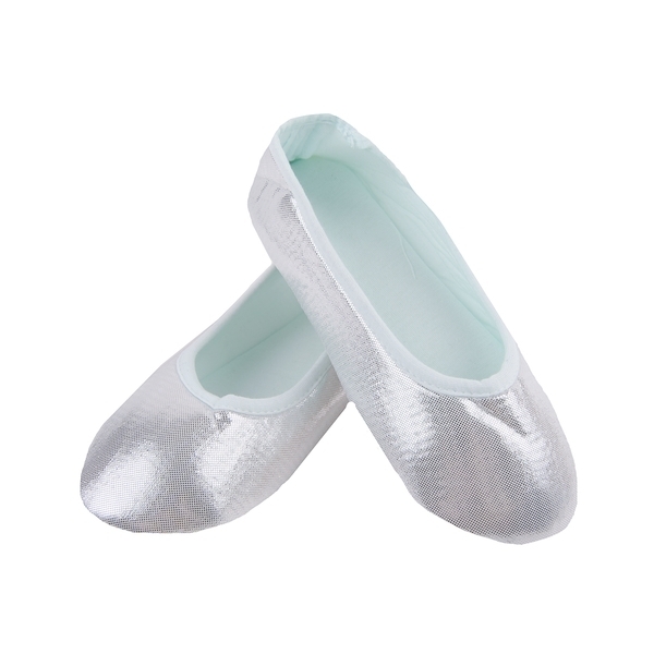 Балетки YO! Блискучі, р.30-31, сріблястий з бірюзовим (BL-25) - Pampik